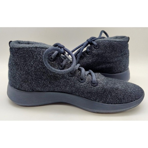 Allbirds Runner Up Mizzle Navy Merino Wool Ankle Sneaker Womens 9 Lace Up - Picture 6 of 11